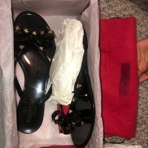 Valentino rock stud jelly sandals
